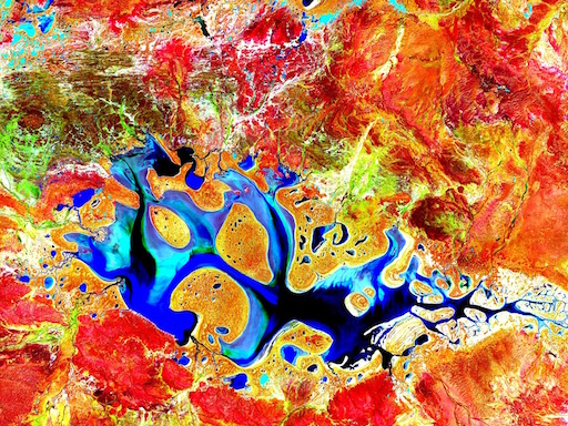 Image - Satellite Photo: Lake Carnegie (WA)
